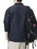 Ropa para Hombre Fengshe / Nueva Chaqueta de Retazos Holgada Casual Estilo Americano Retro Japonés para Primavera y Otoño