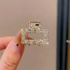 Pinza Sujetapelos Metálica para Cola de Caballo para Mujer, Pinza Pequeña de Pelo de Moda, Pinza para Cola de Caballo, Pasador Pequeño, Accesorio para el Cabello Pinza de Tiburón