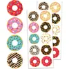 Set de 10 Pegatinas de Donas 3.8cm Pegatinas de Planeta Unicornio Pegatinas de Huevo de Dinosaurio Pegatinas para Niños
