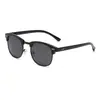 Moda Europea y Americana Anti-UV Uña de Arroz Gafas de Sol Retro Cuadradas con Medio Marco Polarizadas para Mujer Gafas de Sol Polarizadas de Moda para Hombre para Conducir