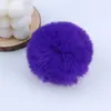 Colgante de Joyería de Bola de Piel Sintética de Conejo Rex de 8 cm Accesorios de Bola de Felpa de Invierno Accesorios DIY Accesorios de Color Caramelo para Zapatos y Sombreros