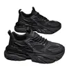 Zapatos de hombre otoño e invierno malla invisible aumento 10 cm suela gruesa otoño ocio deportes guerrero negro padre zapatos de moda