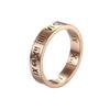 Anillo de Acero de Titanio para Mujer, Estilo Fresco de Estudiante de Moda Japonesa y Coreana de Tiktok, Anillo con Números Romanos que no se Desvanece, Nuevo Estilo de Moda
