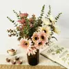 Simulación Transfronteriza de Amazon Flores Falsas Gerbera Decoración para el Hogar Hotel Boda Realista de Alta Gama Al por Mayor