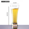 Copo de cerveja de vidro fino artesanal para atacado, copo grande de cerveja de barril, copo barrigudo, copo de suco, copo de cintura de grande capacidade, LOGOTIPO