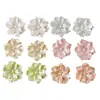 Parche de Resina de Flor de Cinco Pétalos Tridimensional Perlado Francés Material Adhesivo para Funda de Teléfono Móvil DIY Accesorios de Joyería de Flores Venta al por Mayor