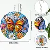 Amazon Sino dos Ventos Rotativo 3D Pendurado Decoração de Jardim Exterior Varanda de Casa Sino dos Ventos de PVC Ornamento Pendurado de Jardim