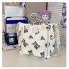 Bolsa de Lona de Dibujos Animados Estilo Coreano para Estudiantes Mujeres Bolsa Cruzada para Clase Estilo Mori Casual Gran Capacidad Viaje al Trabajo Hombro Tote Bag