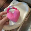 Color fluorescente tela amor cuerda para el pelo sin costuras que no daña el cabello Anillo de intestino delgado anillo para el pelo niña cabeza de bola cola de caballo cuerda para el pelo