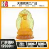 Estatua de Buda Ksitigarbha Retroiluminada para Muros de Templos, Estatuas de Buda de Vidrio para Templos Budistas, Fábrica de Azulejos de Buda de Vidrio