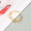 Amazon deseo tendencia transfronteriza nuevo anillo abierto de cobre microincrustado anillo de ojo de diablo de la suerte en stock