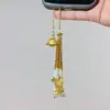 Nuevo Colgante de Borla con Cuentas de Mariposa y Delfín Estilo Chino, Moderno y Versátil para el Viaje Diario, Cadena para Teléfono Única y Creativa