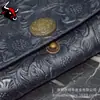 Portatarjetas de Piel Genuina tarjetero cartera con broche monedero piel de vaca de primera capa piel Crazy Horse hombres y mujeres mismo portatarjetas multiposición