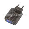 Cargador de dedo A C negro transparente con cabezal de carga rápida qc3.0 de 25w12w para teléfonos Apple Android