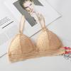 Shantou Ciudad Distrito Chaoyang Ropa Interior Femenina Delgada Verano Encaje Sujetador Ajustable Sexy Triángulo Taza Sujetador de Ropa Interior