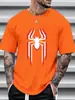 Nova Camiseta de Manga Curta para Homens Verão 2026, Gola Redonda, Caimento Solto Tendência, Blusa Versátil Estilo Ins, Camiseta Básica Versátil Plus Size