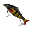 Señuelo de Pesca Duro tipo Minnow de Hundimiento Lento de 4 Secciones para Pesca en el Mar, Lubina de Agua Dulce y Pesca con Señuelo Topmouth