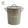 Lixeira Criativa de Ferro Galvanizado para Resíduos de Cozinha Armazenamento de Cozinha Borra de Comida Borra de Vegetais Balde de Reciclagem de Resíduos de Cozinha