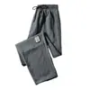Uau! Calça Comprida Personalizada Fina de Secagem Rápida Resistente a Manchas para Primavera e Verão, Calça de Seda Gelada para Homens, Calça Casual Solta Fina de Perna Reta Casual