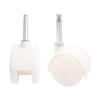 Ruedas universales de plástico blanco de 2 pulgadas al por mayor de fábrica, rueda universal, mueble, gabinete, rueda para silla de oficina, vástago, rueda universal