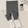 Polainas de Lã Fina Escovada com Patchwork e Trança para Meninas Meia-calça Outono Inverno Cor Lisa Justas Confortáveis Quentes Meia-calça Infantil