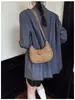 Bolsa Dumpling de Moda Coreana Transfronteiriça para o Trabalho, Modelo Novo Nicho 2026, Bolsa de Ombro Único para Mulheres, Bolsa Dumpling Transversal