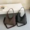 Bolso de lona con estampado de leopardo para el día a día, estilo casual, nuevo bolso de mano de moda coreana para mujer 2026, gran capacidad, bolso de hombro, bolso cruzado