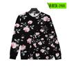 Sudadera de cuello redondo estilo Harajuku para mujer, informal, con estampado 3D de flores rosas, sin sombrero, primavera y otoño de 2023