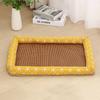 Cama Mat Refrescante para Cachorro, Cama Refrescante de Verão para Cachorro e Gato Tecida em Rattan, Cama de Gato, Cama de Cachorro, Cama Mat Refrescante Quadrada para Cães de Porte Pequeno e Médio