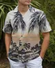 Comercio Exterior Transfronterizo Estación Independiente de Amazon Hombre Estampado Digital Casual Holgado Impresión 3D Manga Corta Camisa Lel Hombre