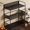 Estante de almacenamiento de escritorio, portavasos para mesa de centro del hogar, estante multicapa para tazas de café, organizador de tazas de té y vasos de agua, estante para aperitivos de aparador