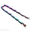 Pulsera colorida de acero inoxidable acero titanio galvanizado endurecido accesorios de pulsera para niña accesorios de joyería para hombre pulsera para pareja
