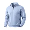 Sudadera casual suelta de jacquard texturizado pesado estilo americano para otoño e invierno 2026, con cuello alto, simple, moderna y versátil para hombre