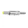 Conector sin soldadura macho y hembra Adaptador de corriente CC Enchufe tipo diapasón 5.5*2.1/2.5*14mm Metálico Monitoreo BNC
