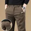 Pantalones Casuales para Hombre Otoño/Invierno 2026, Pierna Recta, Corte Holgado, Adelgazantes, Versátiles, Pantalones Largos Modernos para Hombres Jóvenes