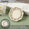 Accesorios de Madera para Imanes de Refrigerador DIY, Base de Marco de Madera Hecha a Mano, Materiales para Hacer Estilo Étnico, Tablero Base de Brocado Song y Brocado Zhuang