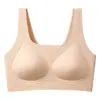Sujetador invisible sin costuras para mujer, con copas fijas integradas, efecto realzador y levantador, anti-flacidez y soporte lateral para el pecho
