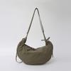 Bolso Dumpling Xiaozhong para Mujer Simple Combinable Plisado de Tela de Nylon Estilo Coreano Nuevo Gran Capacidad Casual Hombro Cruzado