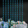 Cortina de Hilos de Cuentas Acrílicas Cortina de Hilo Pasillo de Boda Hilo de Cuentas de Cristal Escena de Boda Decoración de Techo de Escenario Cortina de Puerta Cortina Divisoria