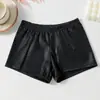 Shorts de Baile Brillantes con Estampado Dorado para Niños, Alta Elasticidad, Transpirables, Shorts de Práctica de Danza Moderna de Ángulo Plano, Venta Directa del Fabricante Original