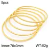 Joias de Aço Inoxidável Pulseira Empilhável Torcida Moderna Padrão Torcido de Aço Titânio Moda Acessório de Pulseira Diâmetro Interno 68*3mm