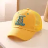 Chapéu Infantil Verão Respirável Fino Boné de Baseball Malha Desenho Animado Fofo Chapéu de Sol Cúpula Proteção Solar Viagem Infantil