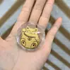 Pegatina para Teléfono Móvil de Oro Puro 999 2 Mg Dios de la Riqueza Caqui Ruyi Talismán de Paz para Atraer Riqueza y Hacerse Rico Regalo Popular Fabricante Venta al por Mayor