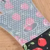 Nove curtidas em estoque forma de coração silicone cinco dedos forno de micro-ondas cozinha ferramentas de panificação doméstico silicone luvas de isolamento térmico