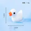 Micro Paisagem Fofo Cor Sólida Pato Pequeno Enfeites de Mesa para Casa Sala de Estar Artesanato Decorativo Criativo de Resina Pequenos Enfeites