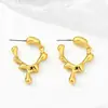 Pendientes de Lava Líquida Asimétricos Minimalistas Transfronterizos Europeos y Americanos para Mujer, Geniales y Elegantes, Pendientes Versátiles Casuales de Alta Sensibilidad