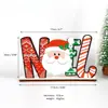 Decorações de Natal para Vitrines, Enfeites de Madeira para Mesas de Catering, Artesanato de Montagem de Árvore de Natal, Decorações de Feriado