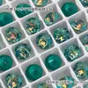 Rhinestones para Decoración de Uñas Xiaohongshu Súper Brillantes de 8 mm, Superficie Shiyue, Rhinestones Redondos Multifacéticos con Base Puntiaguda K9