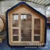 Tour pela Sala de Sauna da Villa Turmalina Vaporização Corporal Completa Sudorese Infravermelho Distante Desintoxicação Vaporizador Sala de Vapor Dupla Onda de Luz Doméstica