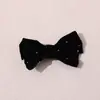 Accesorios para el Cabello Versátiles de Estilo Coreano para Niños Negro Pinza para el Cabello con Lazo y Diamantes Calientes Pinza para el Borde del Cabello de Bebé Pinza para Cola de Cabello de Niña
